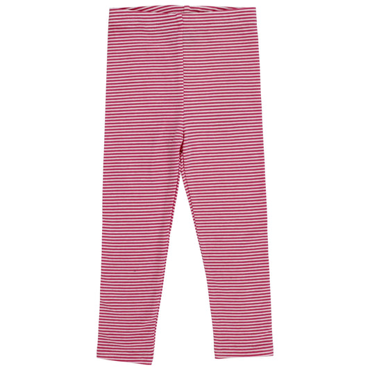 Bailey Boys Buddies Fuchsia Stripe Girls Knit Leggings