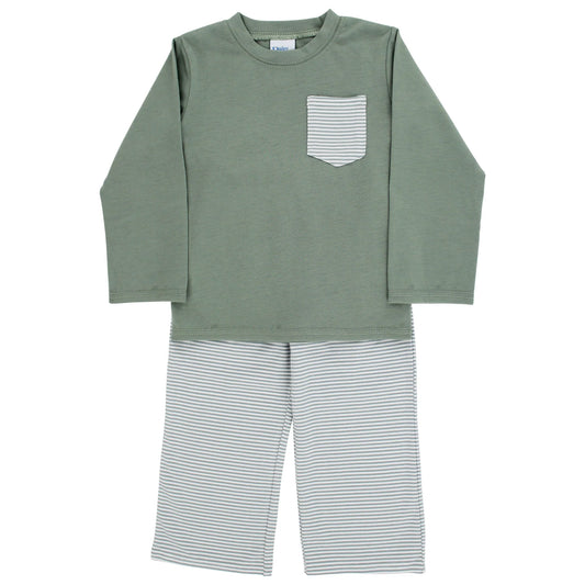 Bailey Boys Buddies Sage Knit Porter Pant Set