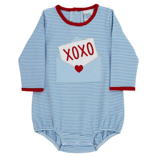 Bailey Boys Buddies Love Letter Knit Infant Bubble--Boys