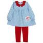 Bailey Boys Buddies Love Letters Tunic Pants Set