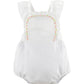 Sophie and Lucas Daisy Chain Sunsuit, White