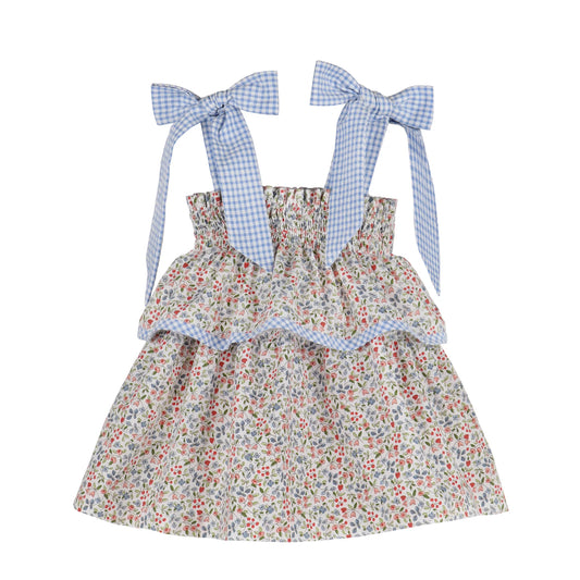 Sophie and Lucas Americana Bow Dress,  Print