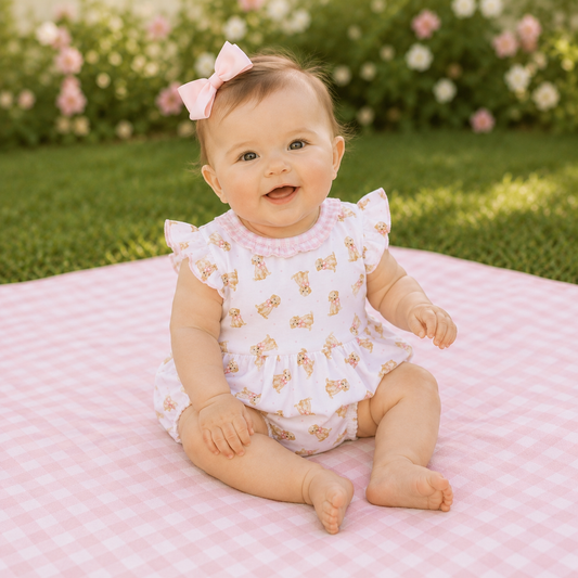 Magnolia Baby Sweet Golden Print Bubble - Pink