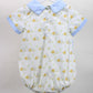 Baby Blessings Jordan Light Blue Pumpkin Bubble Romper