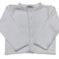 A Soft Idea Rolled Edge Button Front Cardigan--White