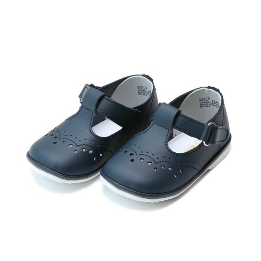 L'Amour Angel Birdie Navy T-Strap Mary Jane Shoes