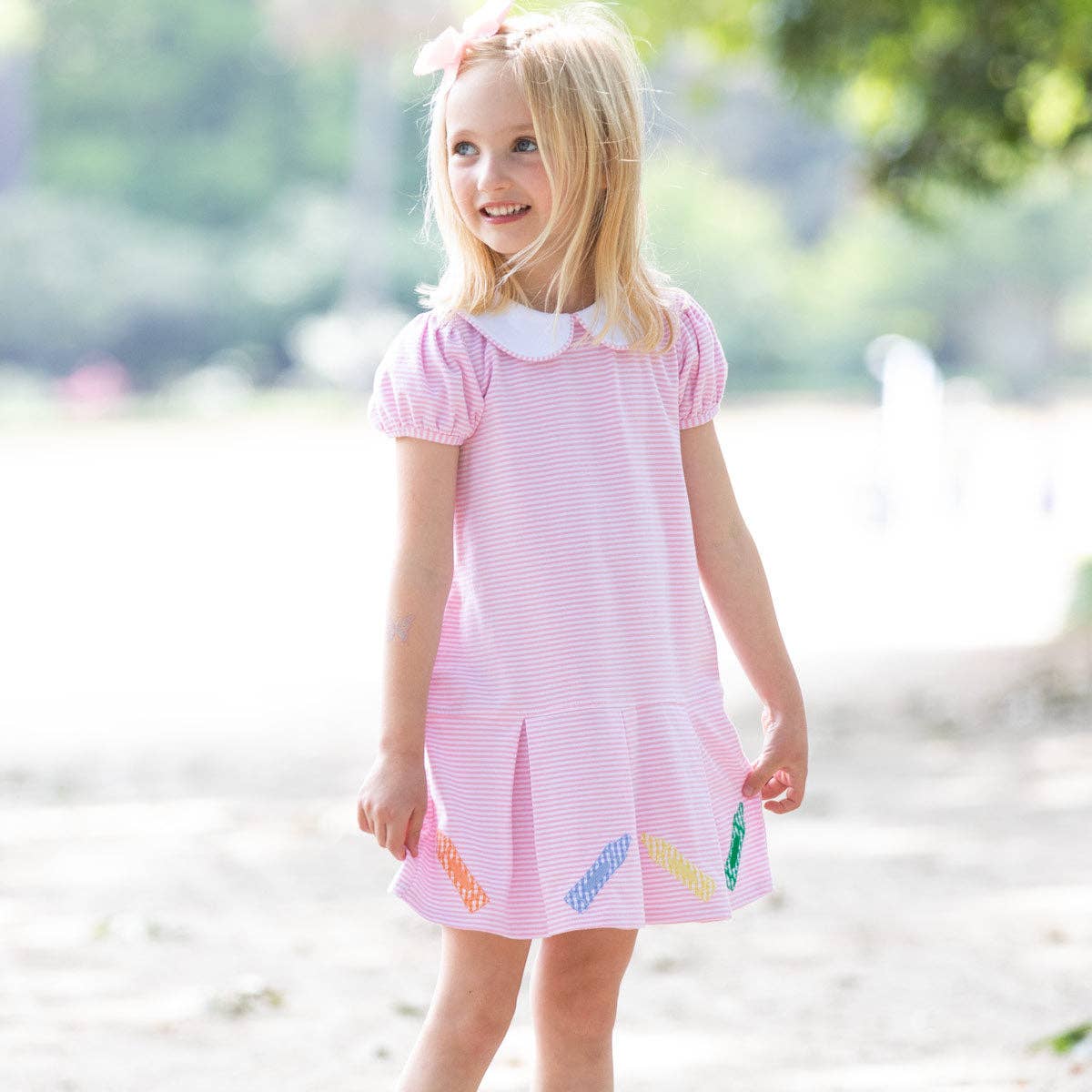 Shrimp and Grits Kids Color Me Cool Dress