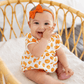 Magnolia Baby Pumpkin Grove Short Sleeve Girl Bubble