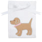 3 Marthas Puppy Applique Burp, Pink