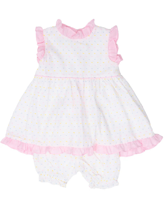 The Oaks Reagan Pastel Swiss Dot Bloomer Set