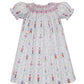Claire and Charlie Nutcracker Print Short Sleeve Bishop