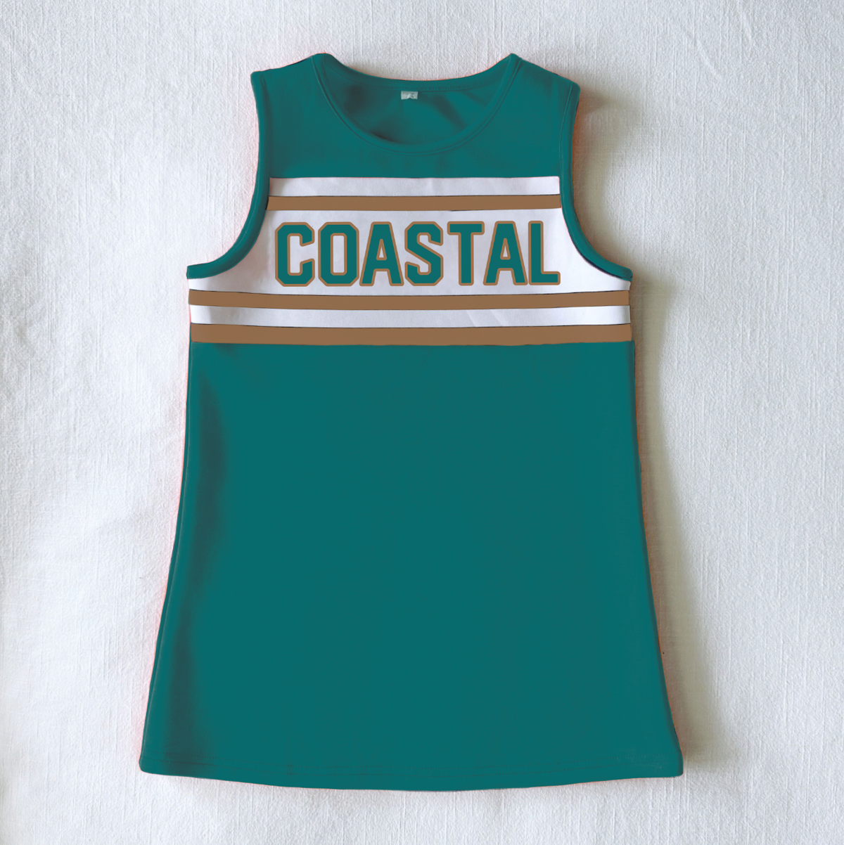 The Coastal Carolina Teal Classic Cheer Dress
