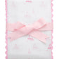 3 Marthas Sailboat Fancy Fabric Burp, Pink