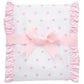 3 Marthas Pink Bow Fancy Fabric Burp