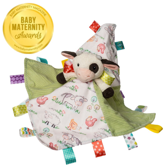 Mary Meyer Taggies Buttercup Cow Character Blanket