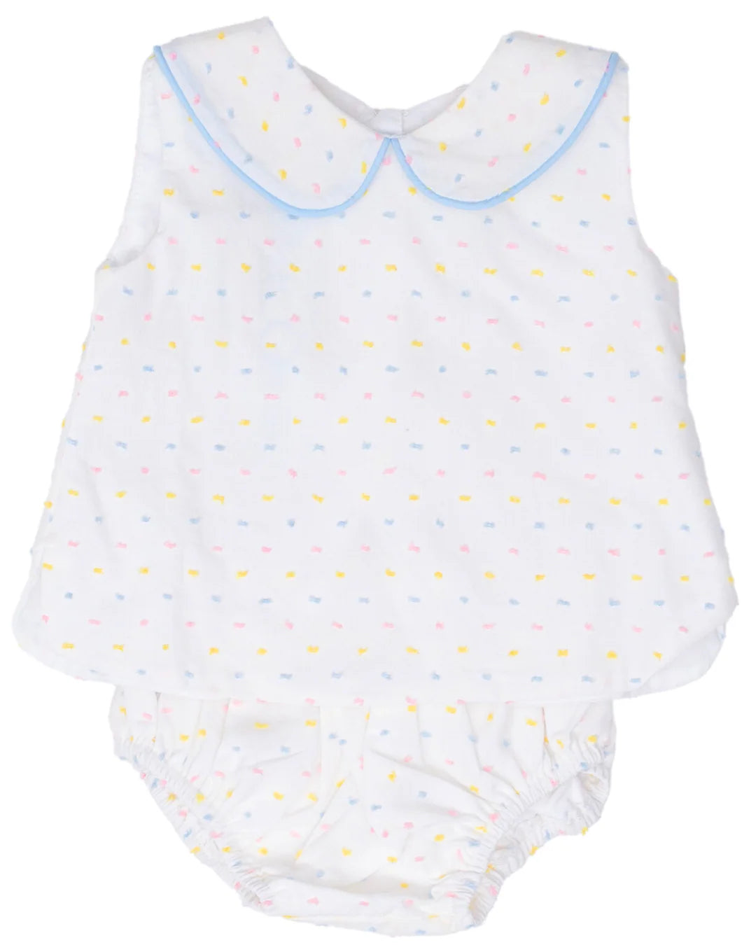 The Oaks Raleigh Pastel Swiss Dot Diaper Set