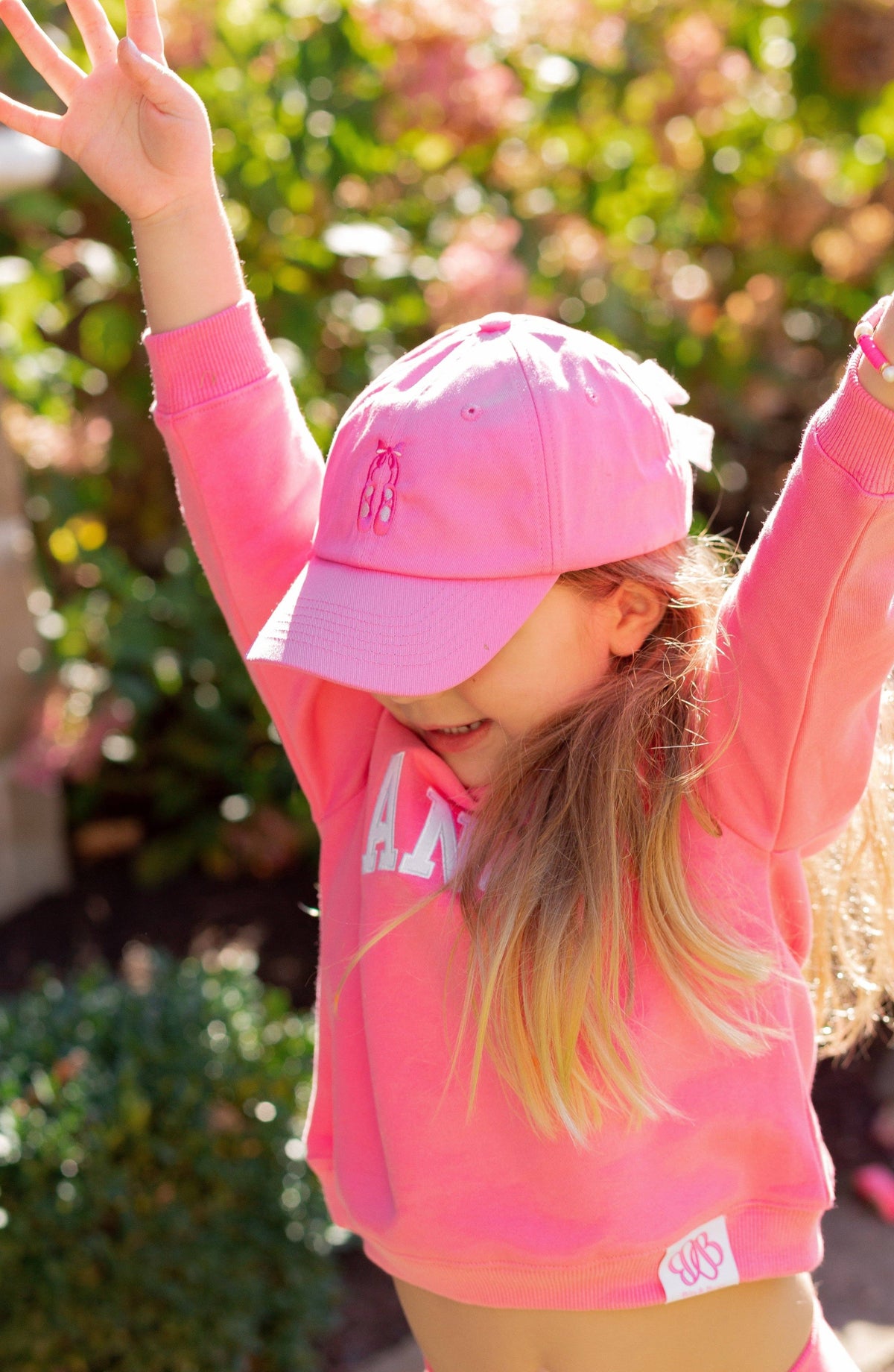 Bits and Bows Ballet Slippers Bow Baseball Hat