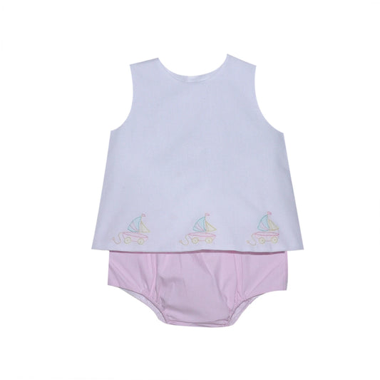 Remember Nguyen Bailey Diaper Set--Sailboat