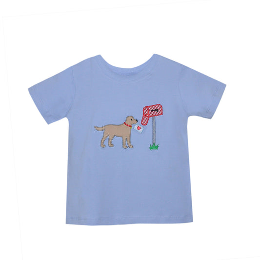 Remember Nguyen Houston Shirt--Valentine's Dog--Blue