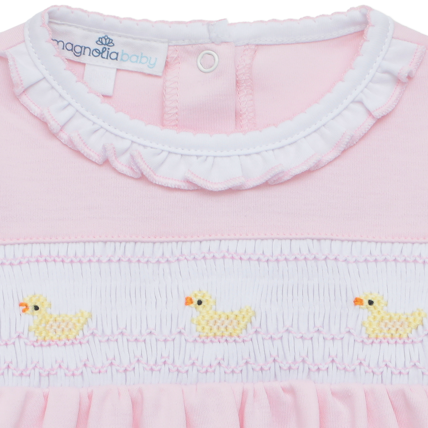 Magnolia Baby Little Ducklings Classics Smocked Gown - Pink