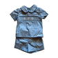 City Beautiful Smocked Cross Boys Shorts Set