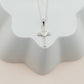 Sterling Silver Girls Cross Heart Necklace for Communion