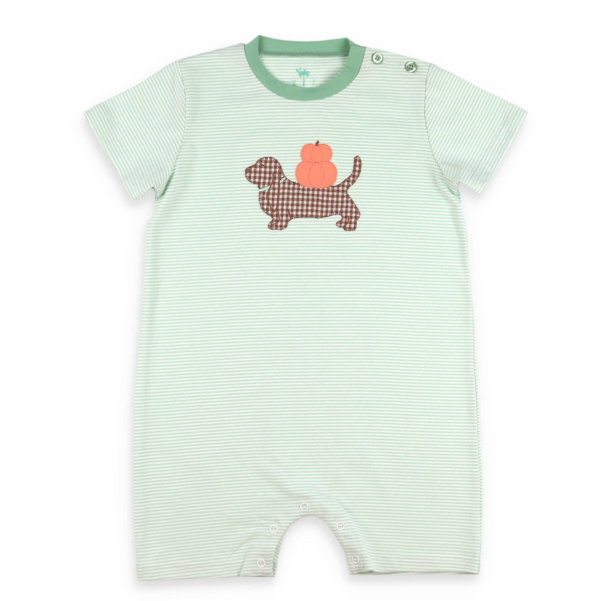 Shrimp and Grits Kids Pumpkin Paws Romper