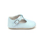 L'Amour Shoes Elodie Girls Scalloped T-Strap Mary Jane Crib Shoe (Infant)
