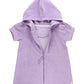 Rufflebutts Girls Lavender Terry Full-Zip Cover Up