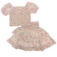 Lulu Bebe Chloe Floral 2-Piece Smocked Skirt Set