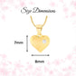 Girls 14K Gold-Plated Puff Heart Charm Necklace