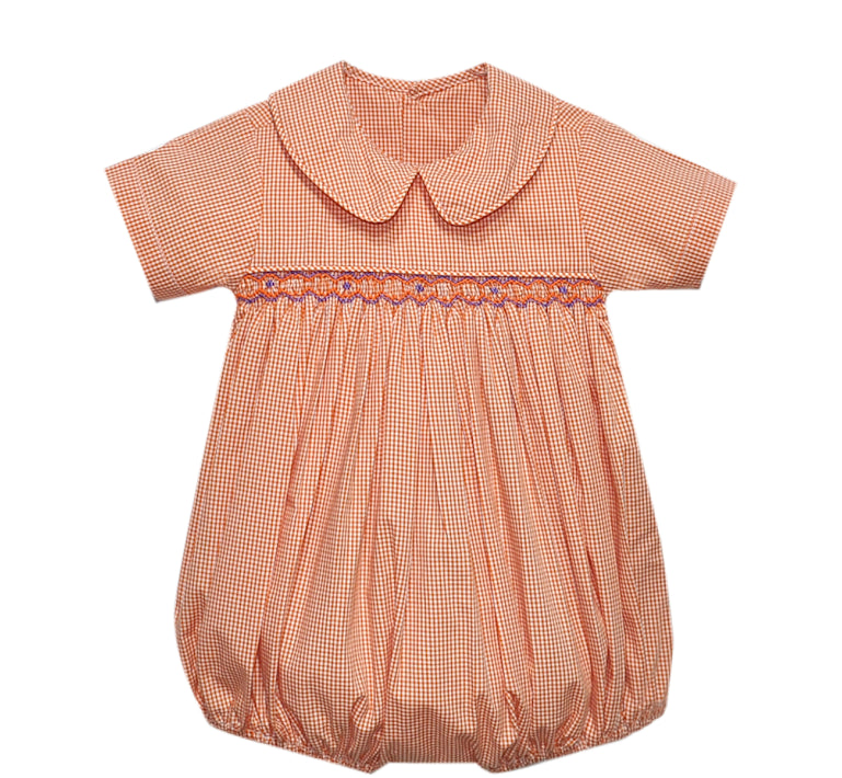 Southern Saturday Remember Nguyen Tiger Orange/Purple Smocked Boy Bubble