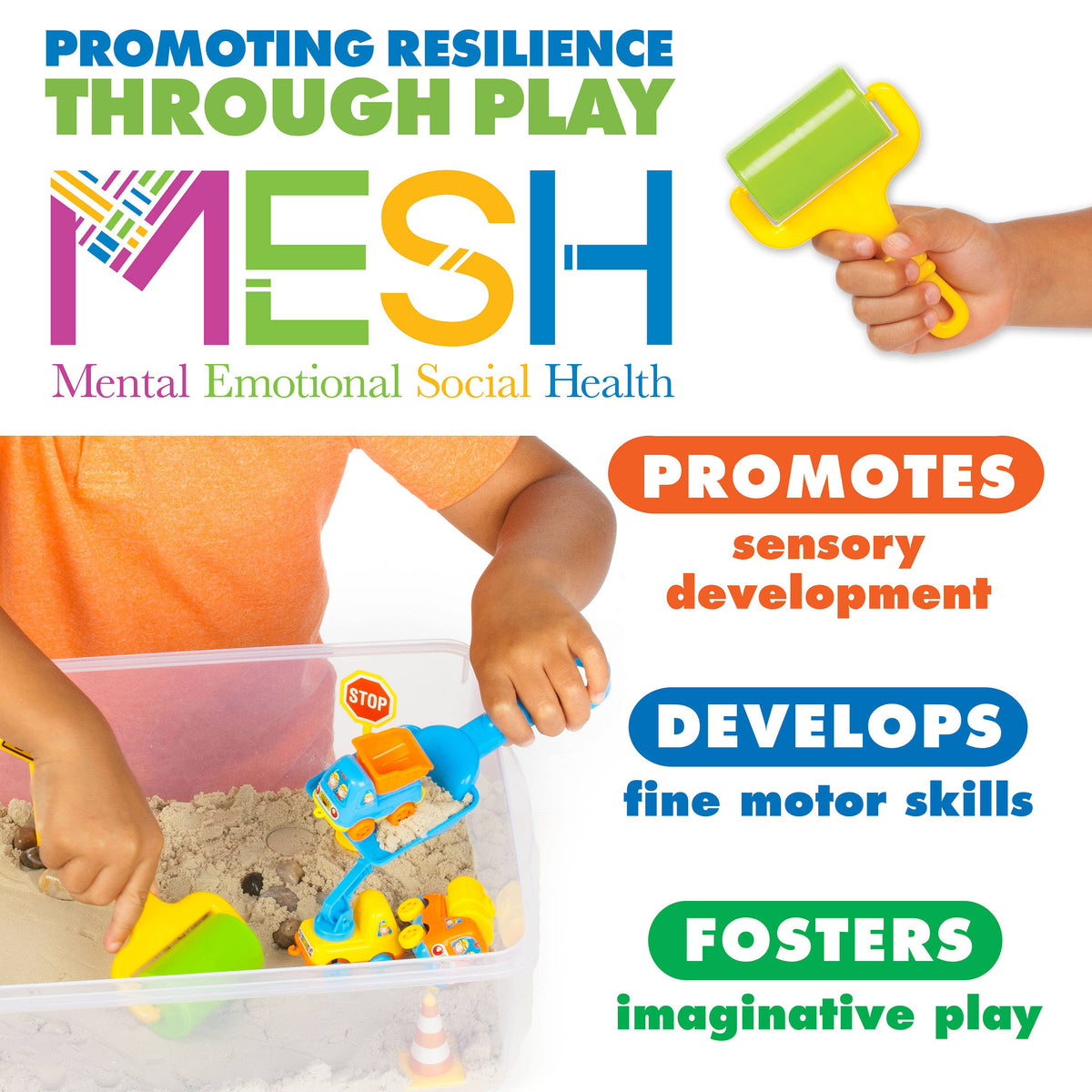 Faber-Castell Sensory Bin Construction Zone Activity Bin for Kids