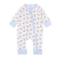 Magnolia Baby Sweet Golden Print Zip Playsuit - Light Blue