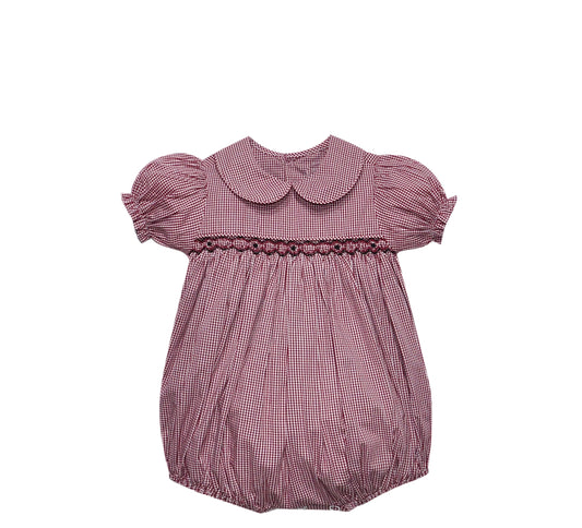 Southern Saturday Remember Nguyen Gamecock Black/Garnet Smocked Girl Bubble