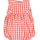 Sophie and Lucas Gingham Boy Bubble, Red