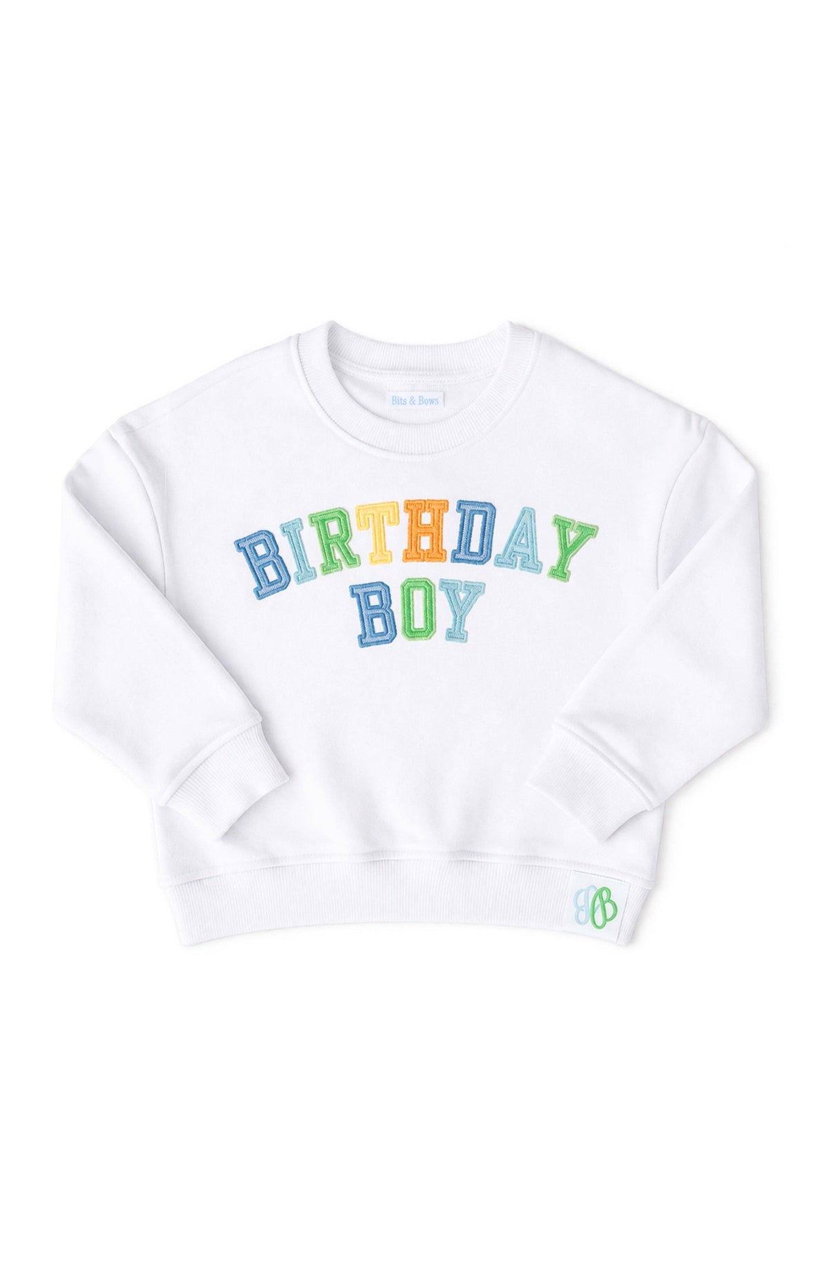 Bits and Bows Birthday Boy Sweatshirt
