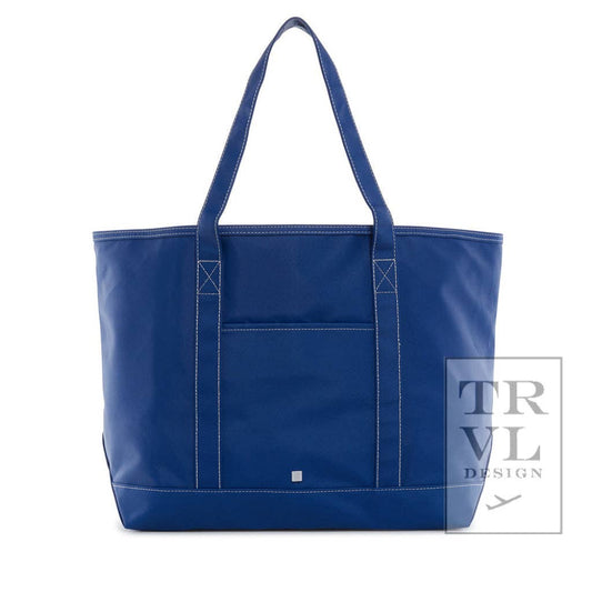 TRVL Design Maxi Tote - Coated Canvas Large Blue Bell