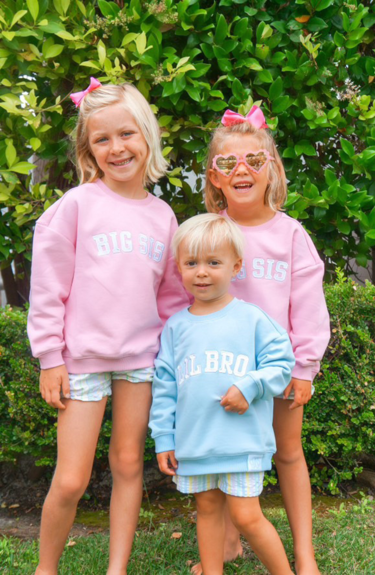 Bits and Bows Big Sister Pink Sweatshirt