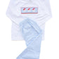 Ruth and Ralph Santa Claus Smocked Beau T-Shirt/Pants Set