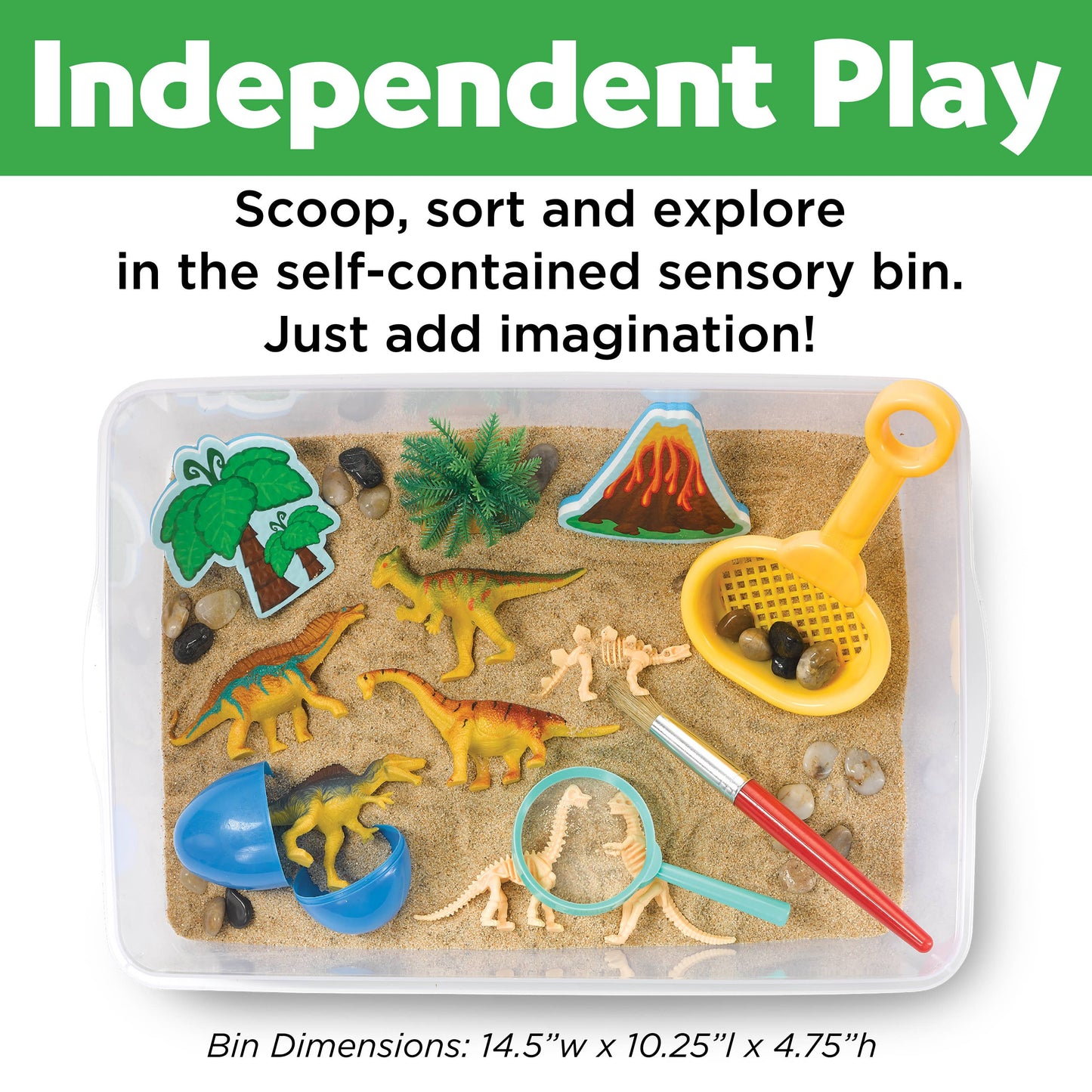 Faber-Castell Sensory Bin Dinosaur Dig Activity Bin for Kids