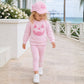 Bits and Bows Pink Jack-O-Lantern Bow Baseball Hat