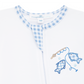 Magnolia Baby Gone Fishing Applique Zip Footie