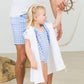 Rufflebutts Girls White Terry Full-Zip Cover Up
