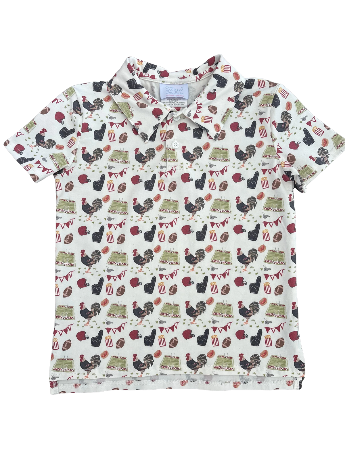 Three Little Ducks Jackson Polo--Game Day Rooster