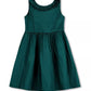 Hope and Henry Pleated Collar Party Dress--Green