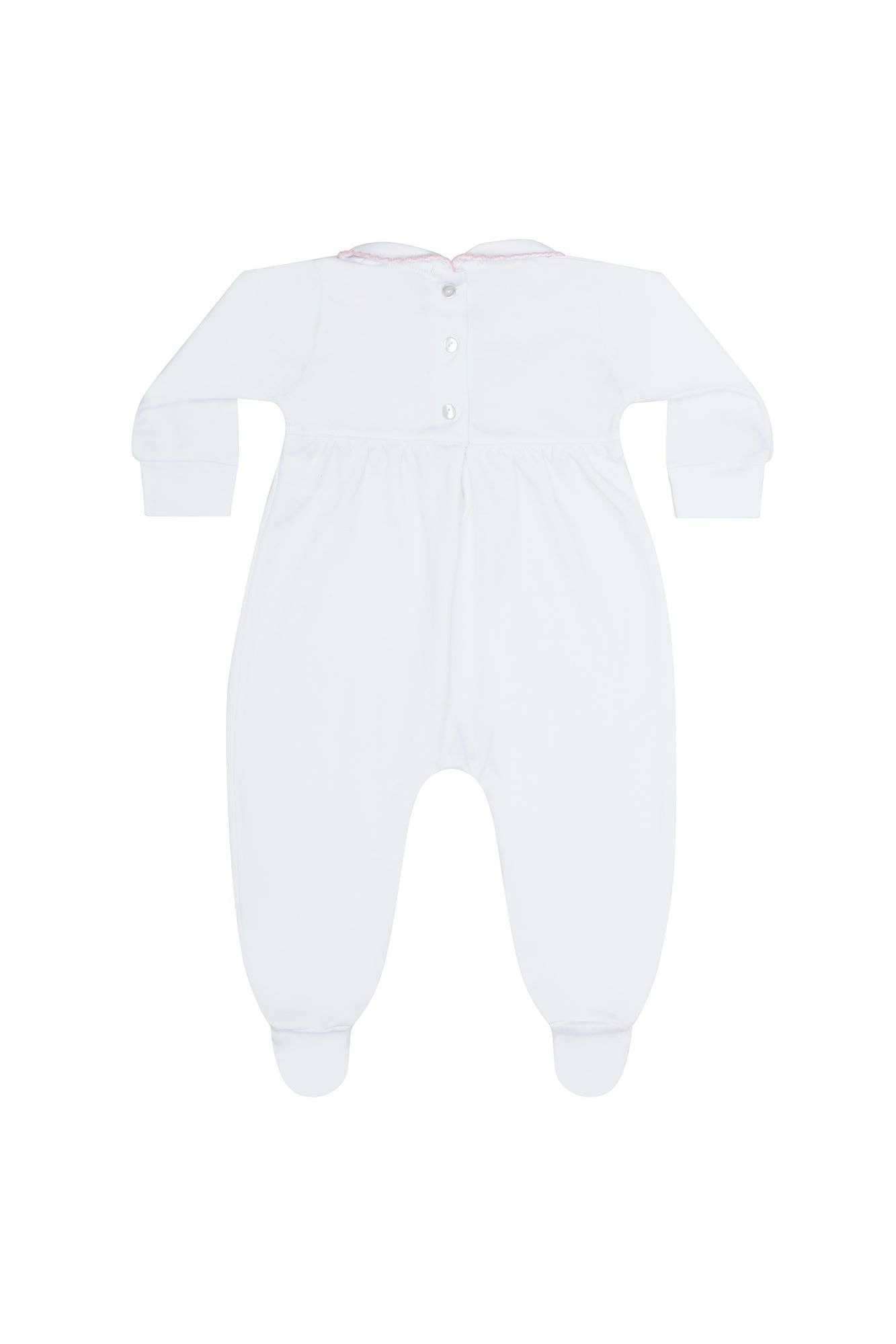 Nellapima Heart Smocked Footie