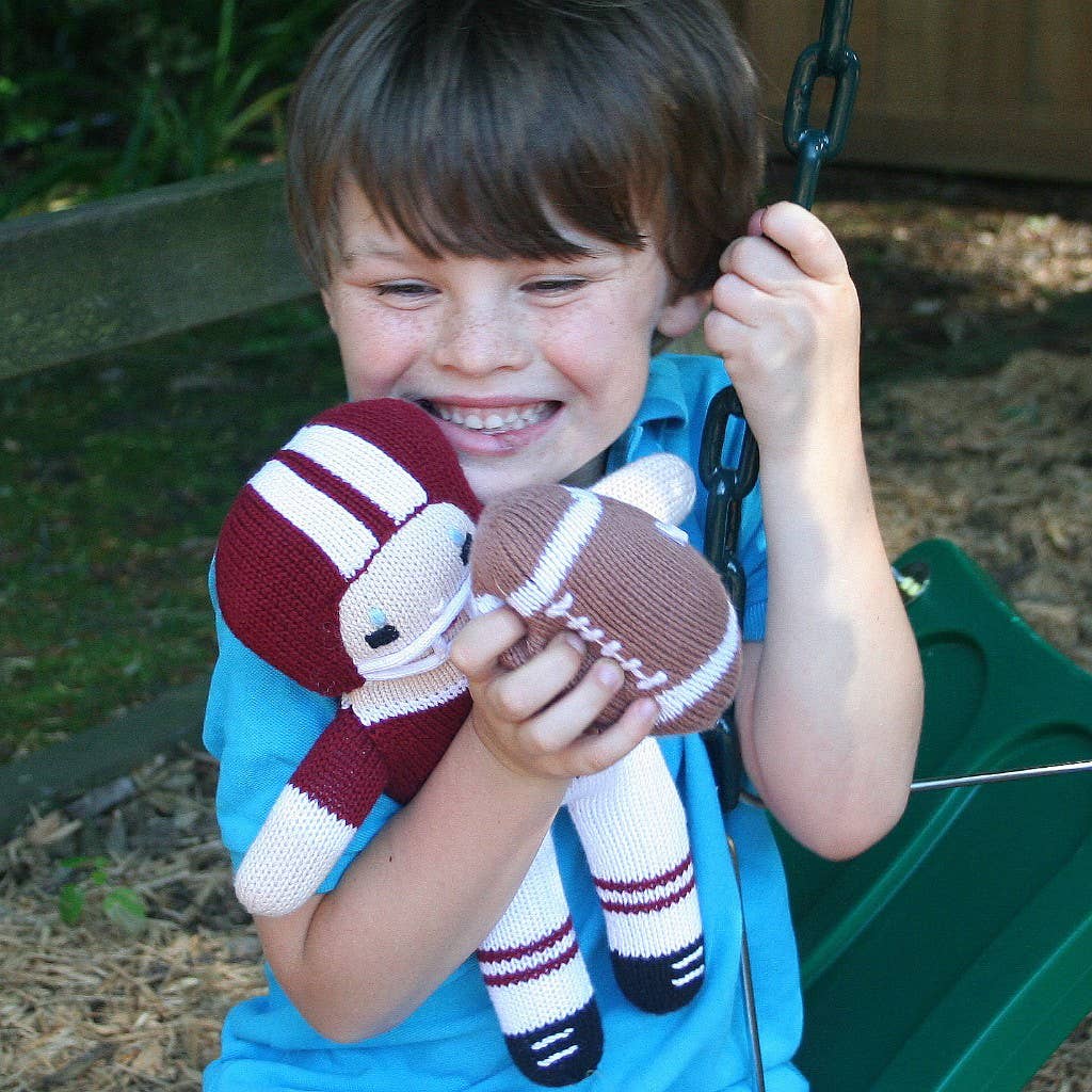 Zubels USC Garnet and Black Football Player Knit Dolls