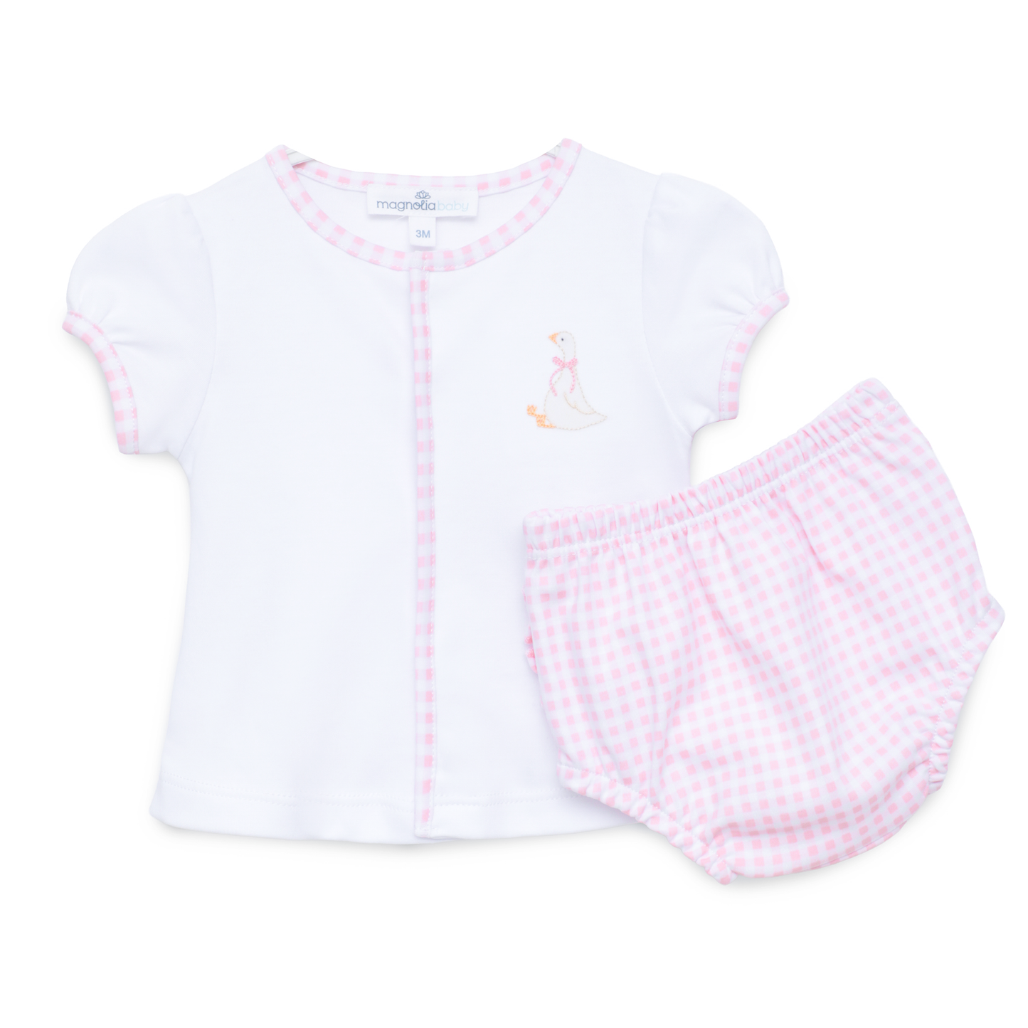 Magnolia Baby Silly Goose Diaper Cover Set - Pink