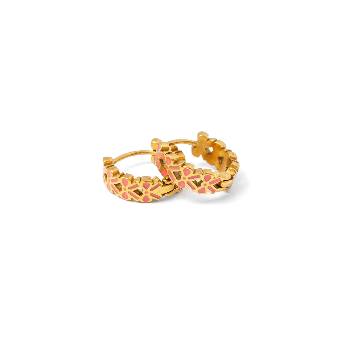 Pip Pop Post Bow Repeat Hoop Earrings - Hypoallergenic, Girl Gift